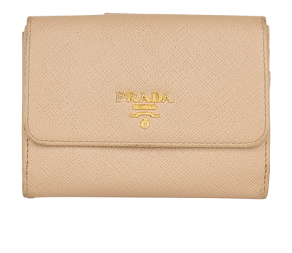 Prada Saffiano Bifold Compact Wallet, front view